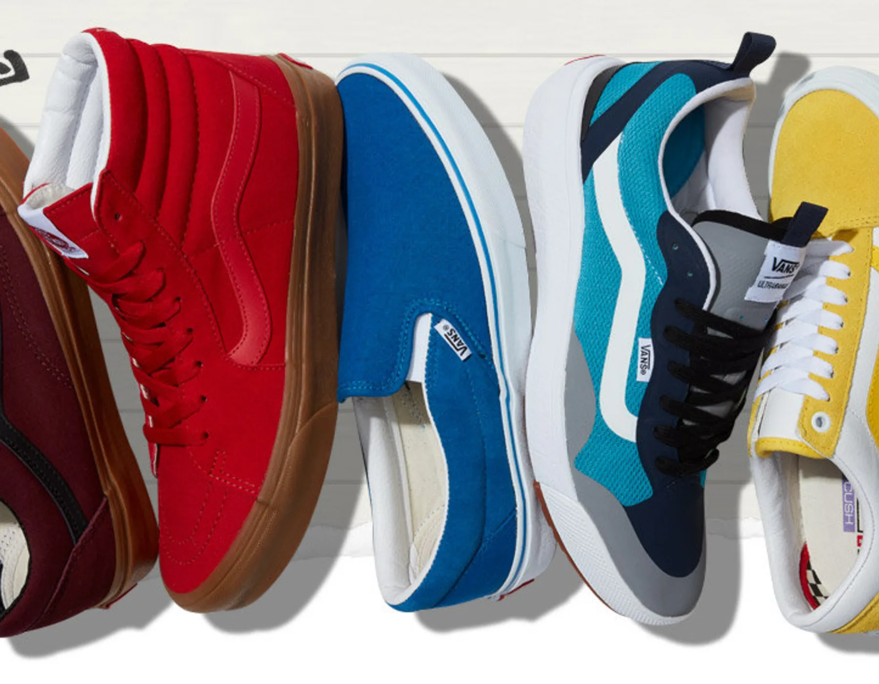 Collection of customized Vans shoes